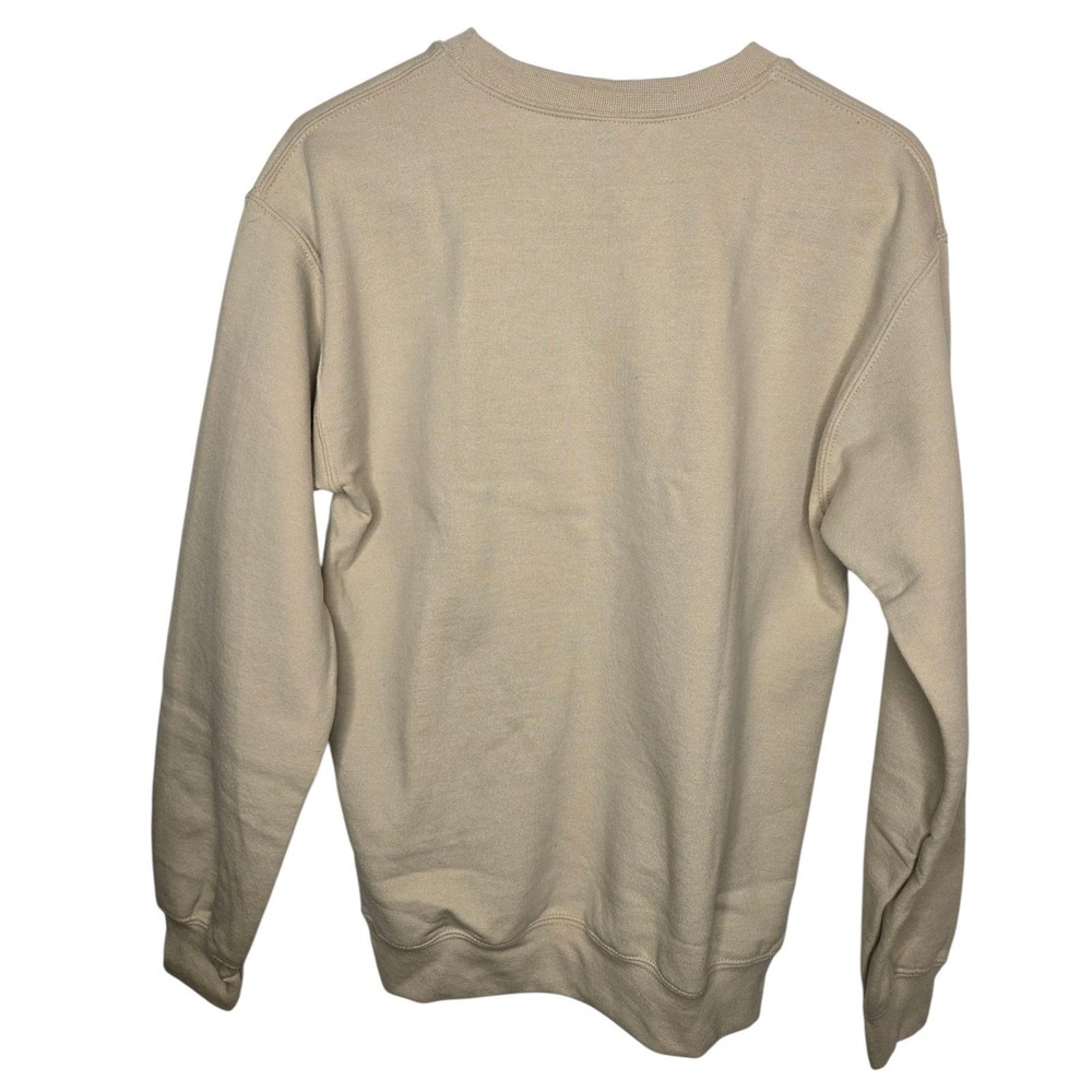 Grinchmas Whoville‎ University Crewneck Gildan Sweatshirt Beige Christmas Small - Picture 3 of 8